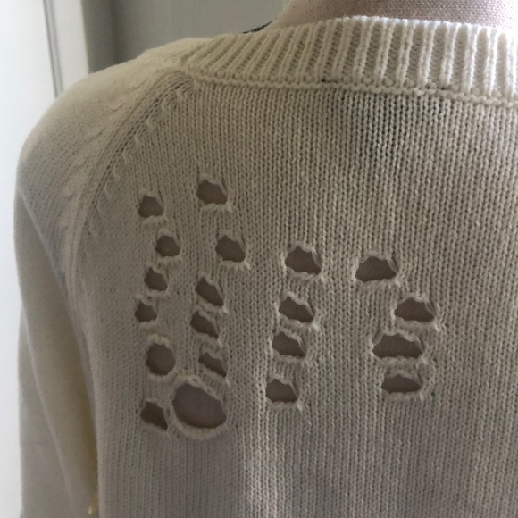 Express Sweater with Distressing Small - Picture 3 of 5